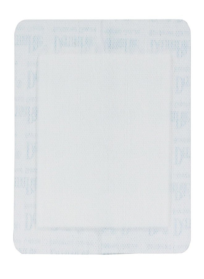 DermaRite's Sterile Bordered Gauze Dressing with Adhesive Border - Flexible Non-Linting Material, First-Aid, Individually Packaged - 3-3/5 in. x 4 in., 1 Count, 50 Packs, 50 Total - Image 3